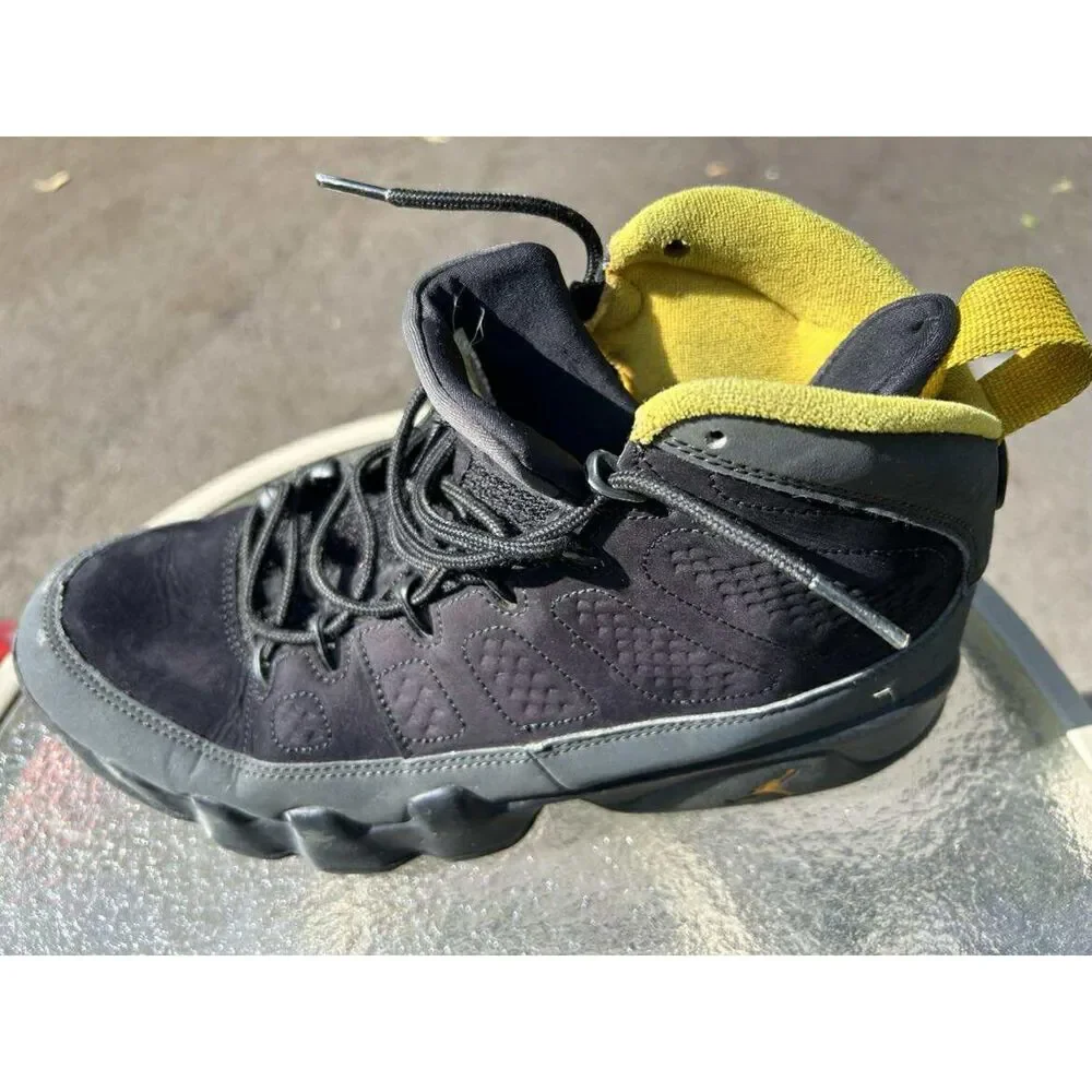 Air Jordan 9 Retro Dark Charcoal & University Gold - Men's 10.5 Women's 12 Shoes